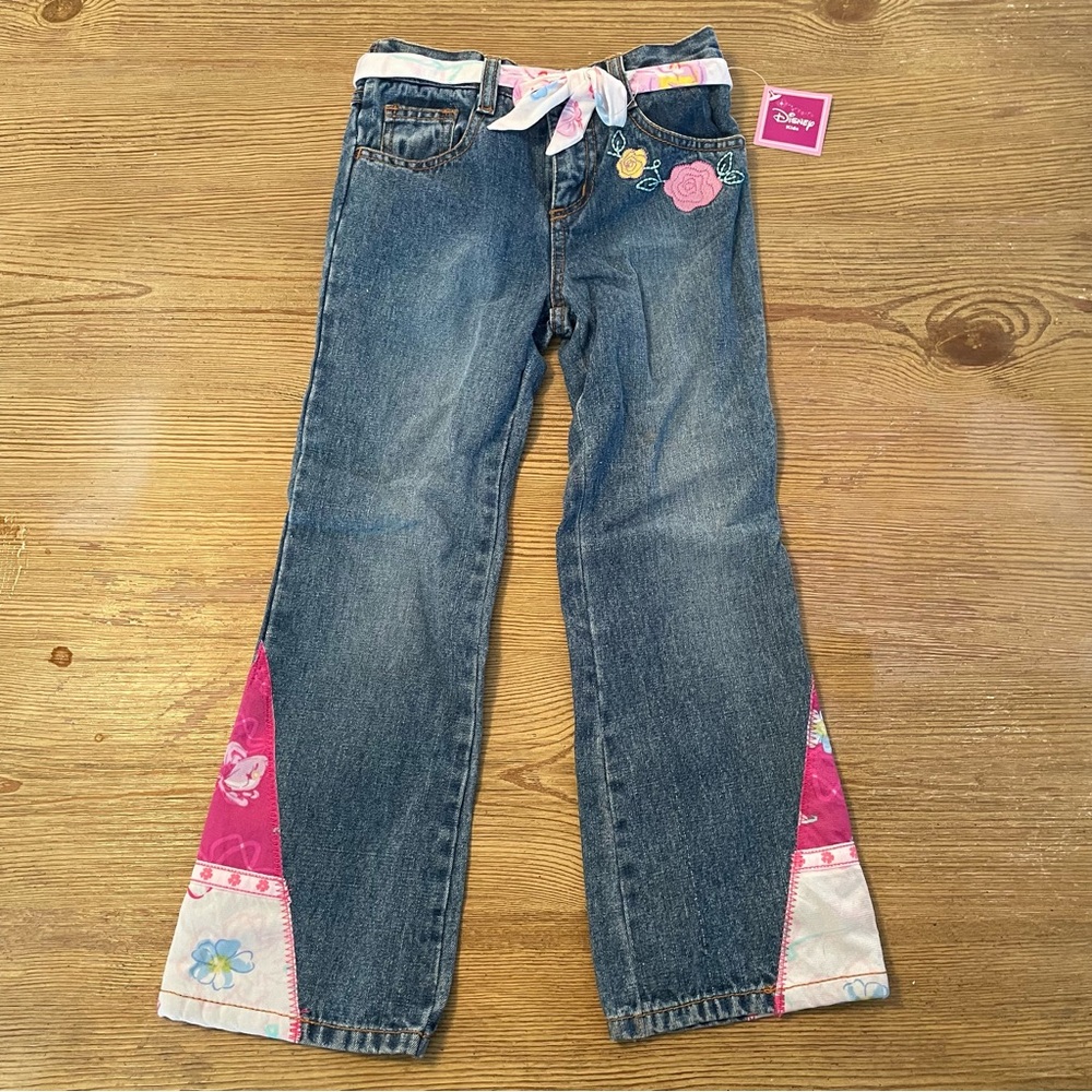 NWT Vintage Y2K Disney Embroidered Princess Flared Jeans